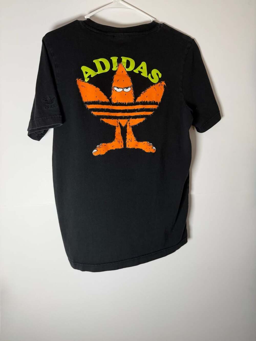 Adidas Graphics Fun T-Shirt Size S Black Monster Logo